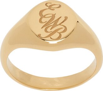 Gold 'EWB' Ring