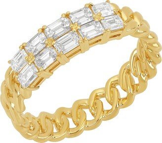 Varda Two-Row Diamond Ring