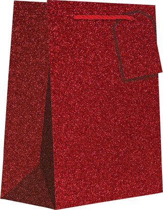 Tote Medium Vertical Red Glitter Red