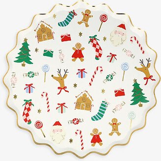 Selfridges Edit Jolly Christmas Paper Dinner Plates Pack of 8