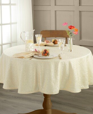 Opal Innocence 70 Round Ivory Tablecloth