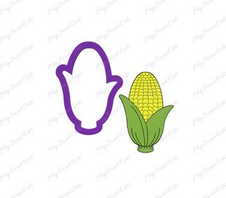 Corn On The Cob Cookie Cutter - Food Cutters Fondant Polymer Clay