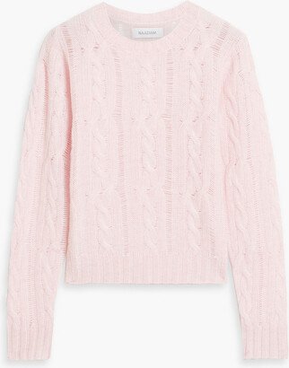 Cable-knit cashmere sweater-AR