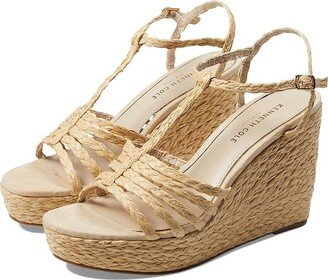 Celia (Natural Raffia) Women's Wedge Shoes