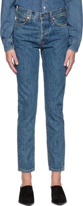 Indigo Faded Jeans-AA