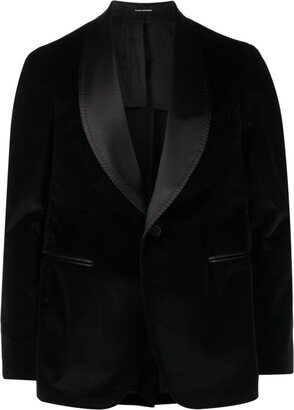 Shawl-Collar Single-Breasted Blazer