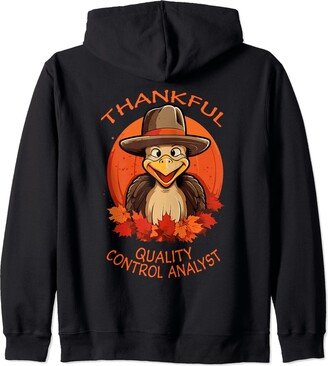 QUALITY CONTROL ANALYST Gifts Quality Control Analyst Funny Thanksgiving Turkey & Fall Zip Hoodie