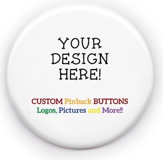 Custom Pinback Buttons, Design Your Own Pin, Button, Birthday Favors, Sport Team, in Memory Of, Round Buttons