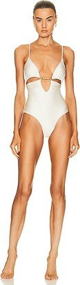 Jade One Piece Swimsuit in Cream