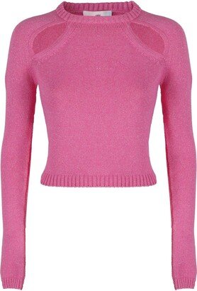 Cut-out Detailed Knitted Jumper