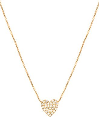 Zoe Lev Jewelry 14k Gold Diamond Heart Necklace