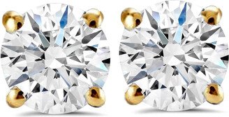 Pompeii3 1 1/4Carat (ctw) Diamond Studs in 14k White or Yellow Gold Lab Grown