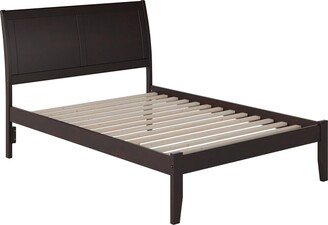 AFI Portland Full Platform Bed with Open Foot in Espresso