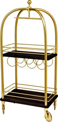 Luggage Bar Cart Large Gold