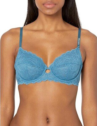 Seductive Comfort w/ Lace Full Coverage Unlined (Midnight) Women's Bra