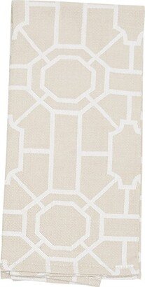 Colonial Williamsburg Trellis Sandstone Cotton Woven Kitchen Towel