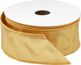 Ribbon Woven Metallic Wired Gold