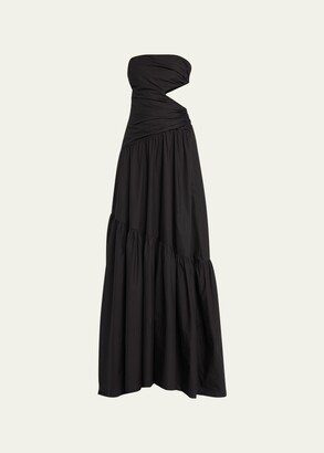 Lark Strapless Drop-Waist Maxi Dress