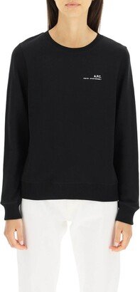 Logo Printed Crewneck Sweatshirt-BA