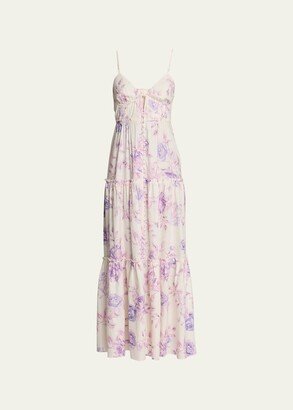 Garnita Floral-Print Maxi Dress