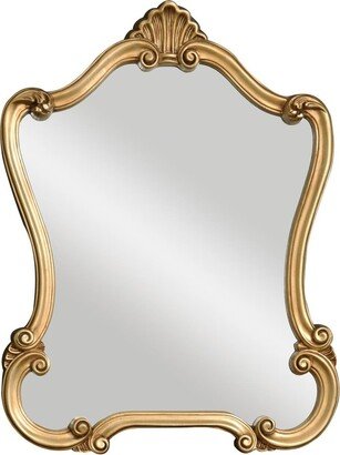 Distressed Bronze Arch-Crowned Top Mirror