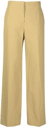 High-Waisted Tailored Trousers-AG