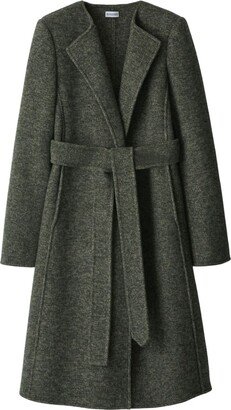 Single-Breasted Wool Coat-DN