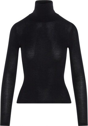 Turtleneck Knitted Jumper-AS