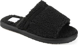 Womens Caterina Tru Comfort Foam Slip On Slide Open Toe Slippers Black 11