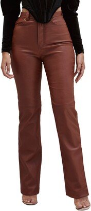 Inaya High Waist Faux Leather Pants