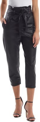 Faux Leather Paperbag Pant