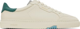 Beige & Blue Clean 180 Sneakers