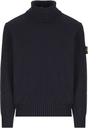 Logo Patch Turtleneck Jumper-AB