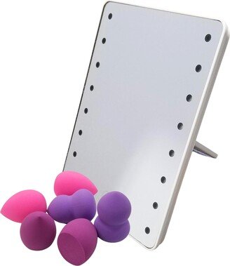 LED Mirror & Beauty Blending Sponge Set