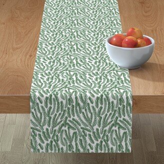 Table Runners: Pine Needles - Green Table Runner, 90X16, Green