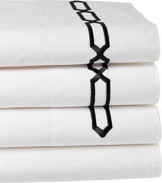 Dea Italian Linens Prato Embroidered Sheet Set