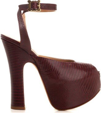 Ankle Strap Platform Sandals-AE