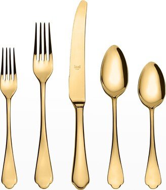 Dolce Vita Oro 5-Piece Mirrored Flatware Set