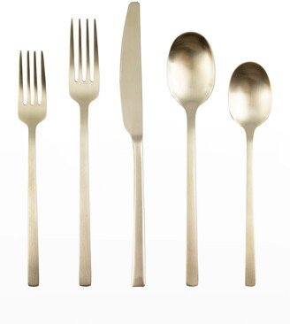 Beacon Champagne Satin 20-Piece Flatware Set