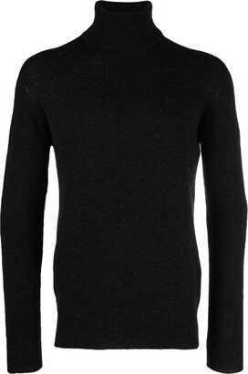 Fine-Knit Roll-Neck Jumper-AL