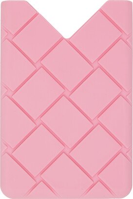 Pink Intrecciato Card Case