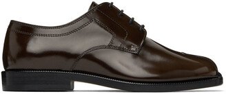 Brown Leather Tabi Oxfords