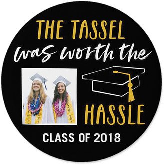 Pins: Tassel Pins, Large Circle, Black