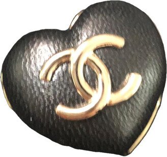 Leather pin & brooche