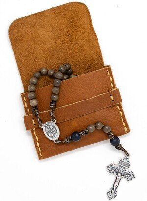 Oremoose || Rosary Pouch | Tan Casco - Handmade Leather With Envelope Feature