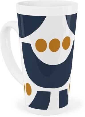 Mugs: Tulip Tall Latte Mug, 17Oz, Blue