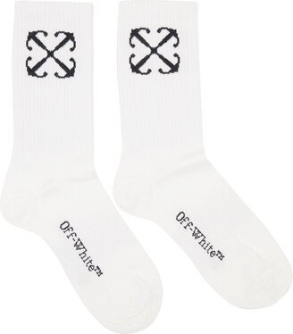 White Jacquard Socks