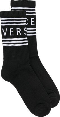 Logo-Print Ribbed Socks