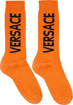 Orange Cotton Socks