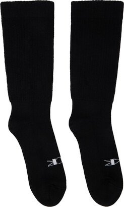 Black 'HRDR DRKR' Socks